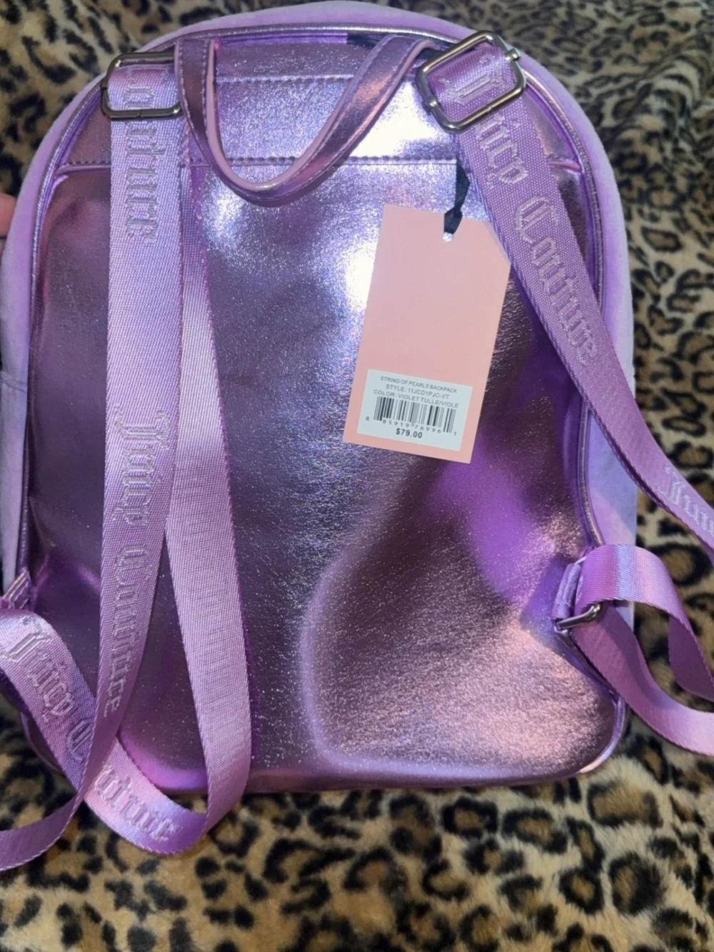 Juicy Couture Lavender Small Backpack with Matching Accessories BNWT